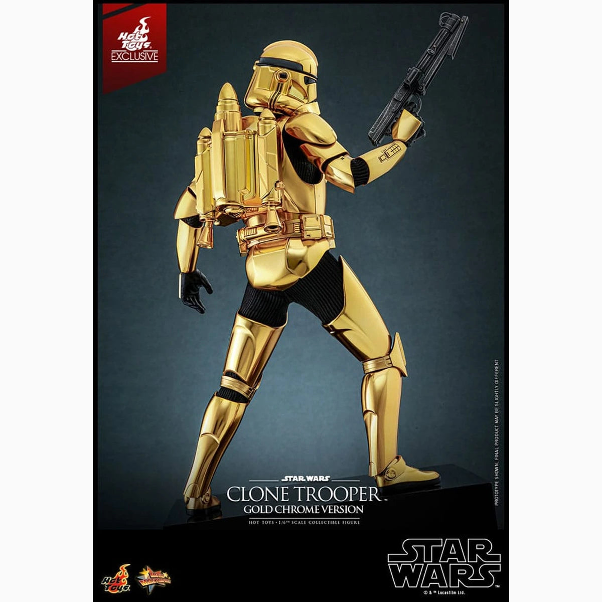 Star Wars figurine 1/6 Clone Trooper (Gold Chrome Version) Exclusive 30 cm - Image 5