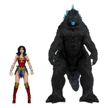 DC Justice League Monsterverse DC Multiverse pack de 2 figurines Wonder Woman Vs. Atomic Blast Godzilla 18 cm - Image 1