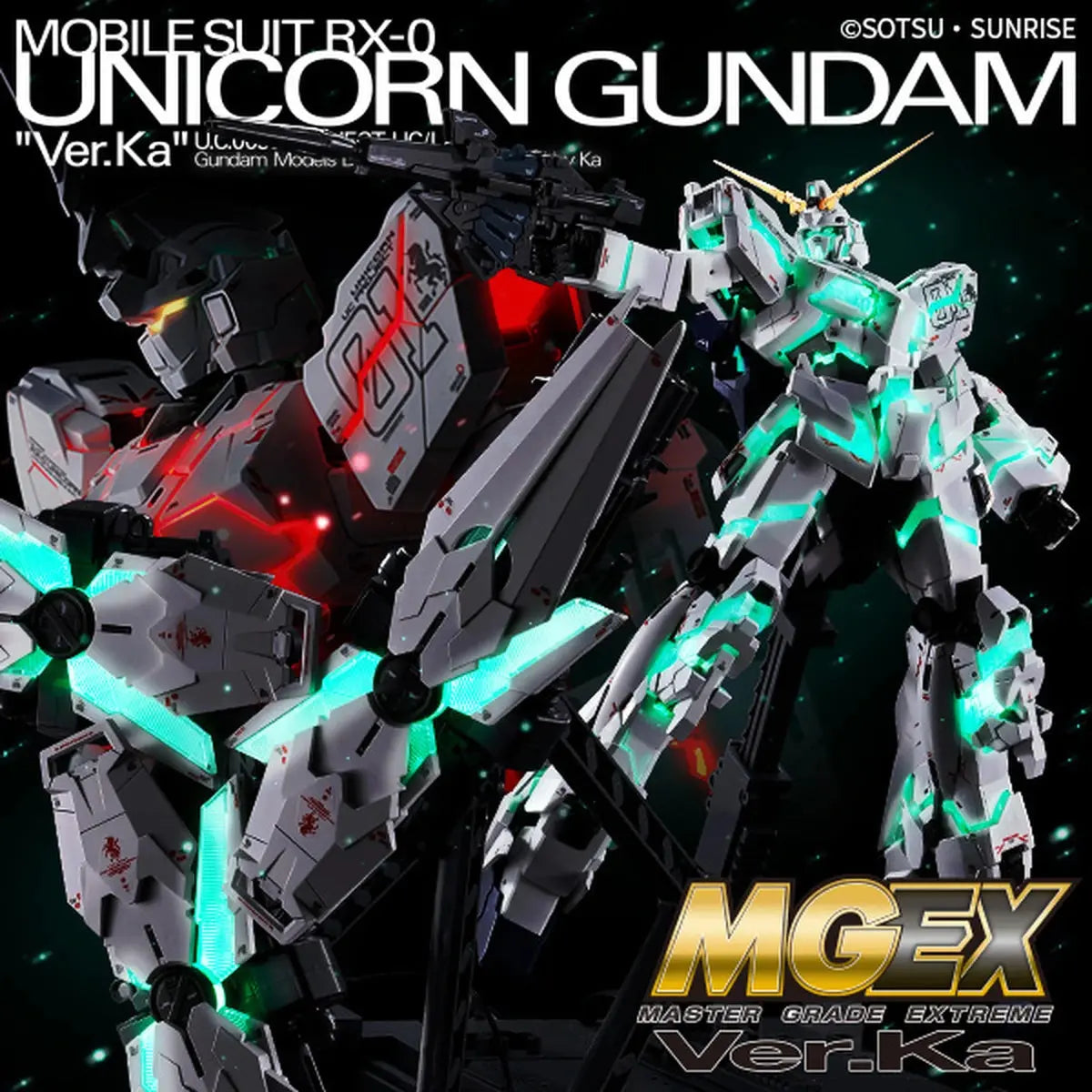 Gundam Gunpla MGEX 1/100 Ver Ka Unicorn Gundam - Image 2