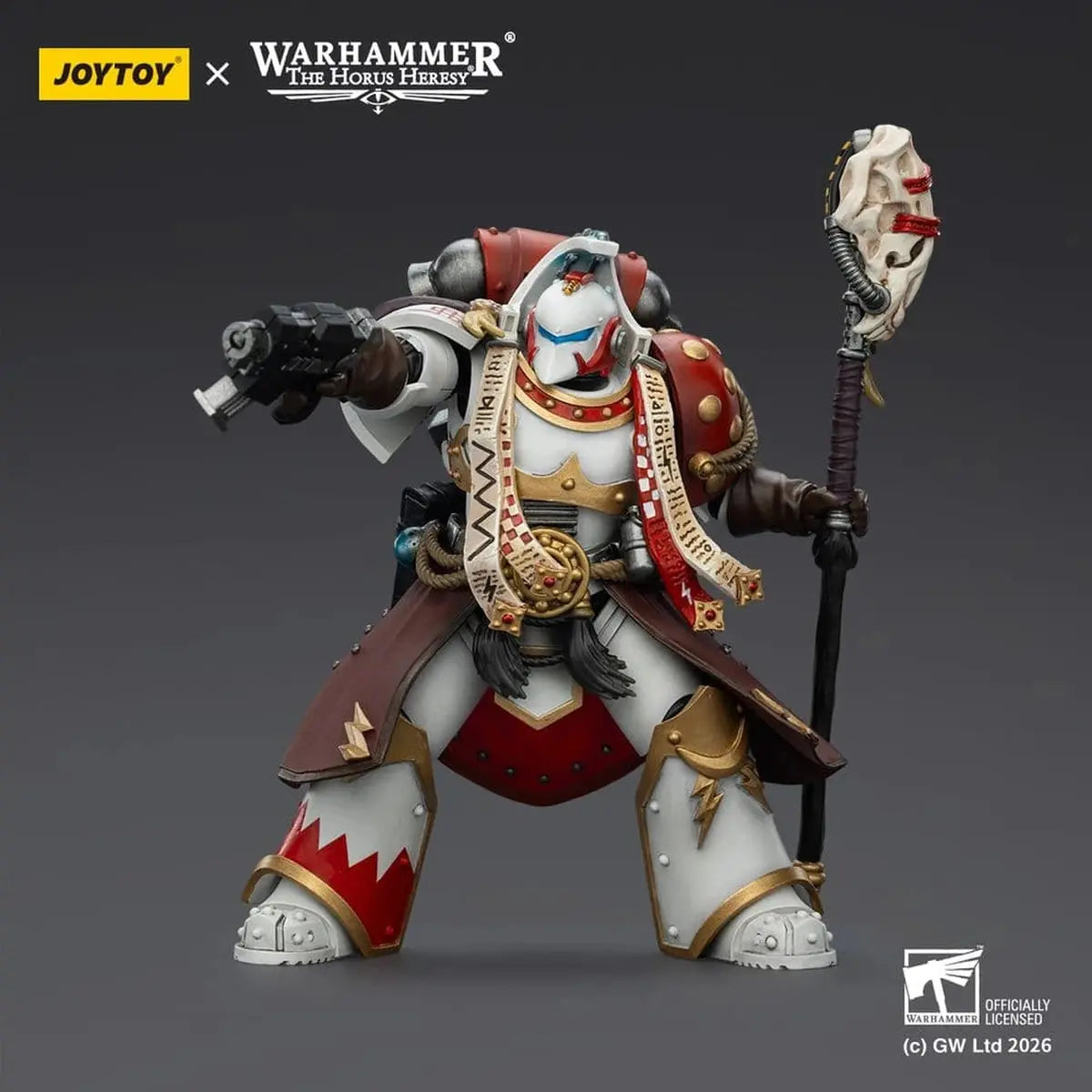 Warhammer 40,000 figurine White Scars Stormseer Consulwith Force Staff and Bolt Pistol 12 cm - Image 6