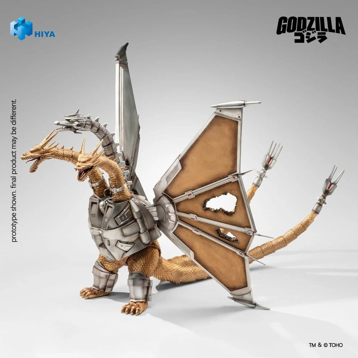 Godzilla vs. King Ghidorah Exquisite Basic figurine Battle Damaged Mecha King Ghidorah 33 cm - Image 3