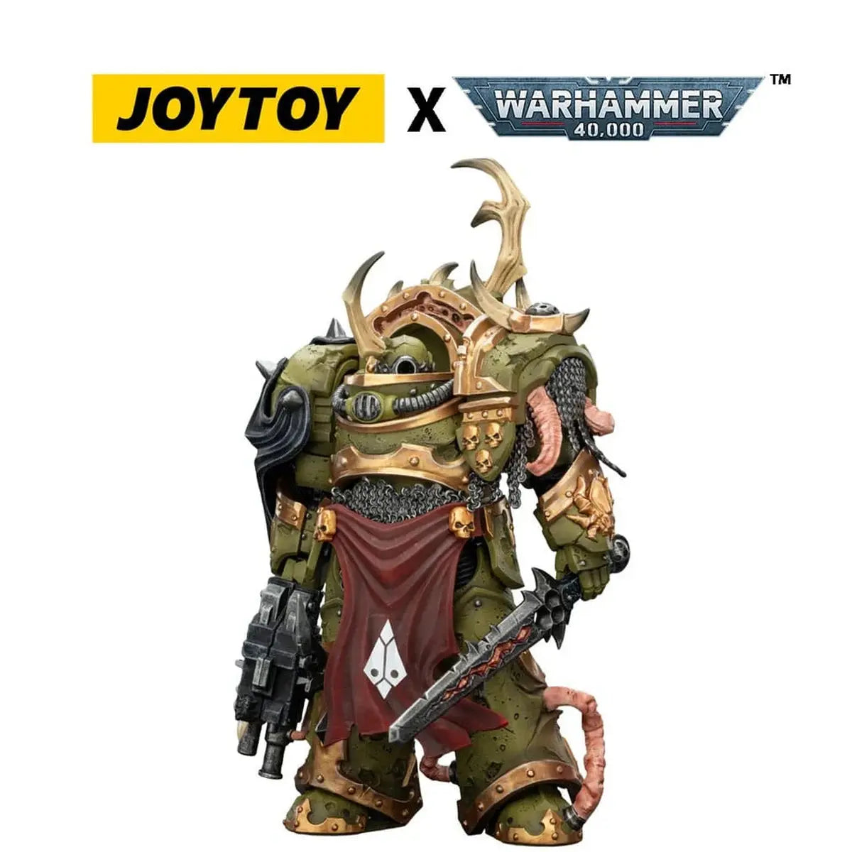 Warhammer 40,000 figurine Death Guard Blightlord Terminator 3 with Combi-bolter and Bubotic Blade 14 cm - Image 5