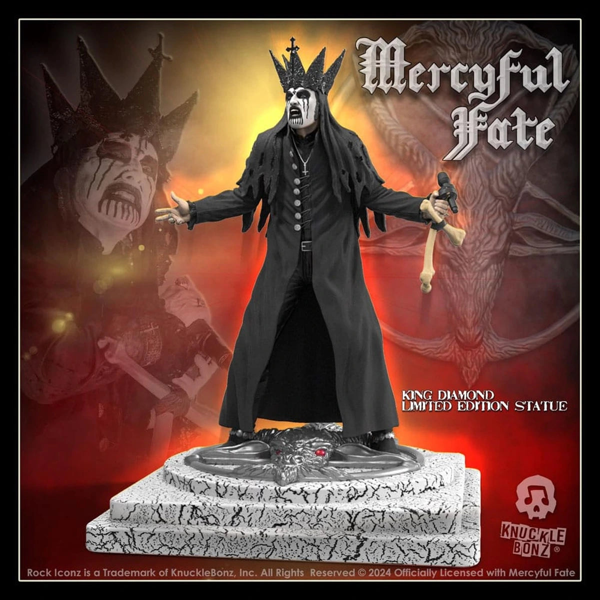 Mercyful Fate statuette Rock Iconz King Diamond III (Black Version) 22 cm - Image 3