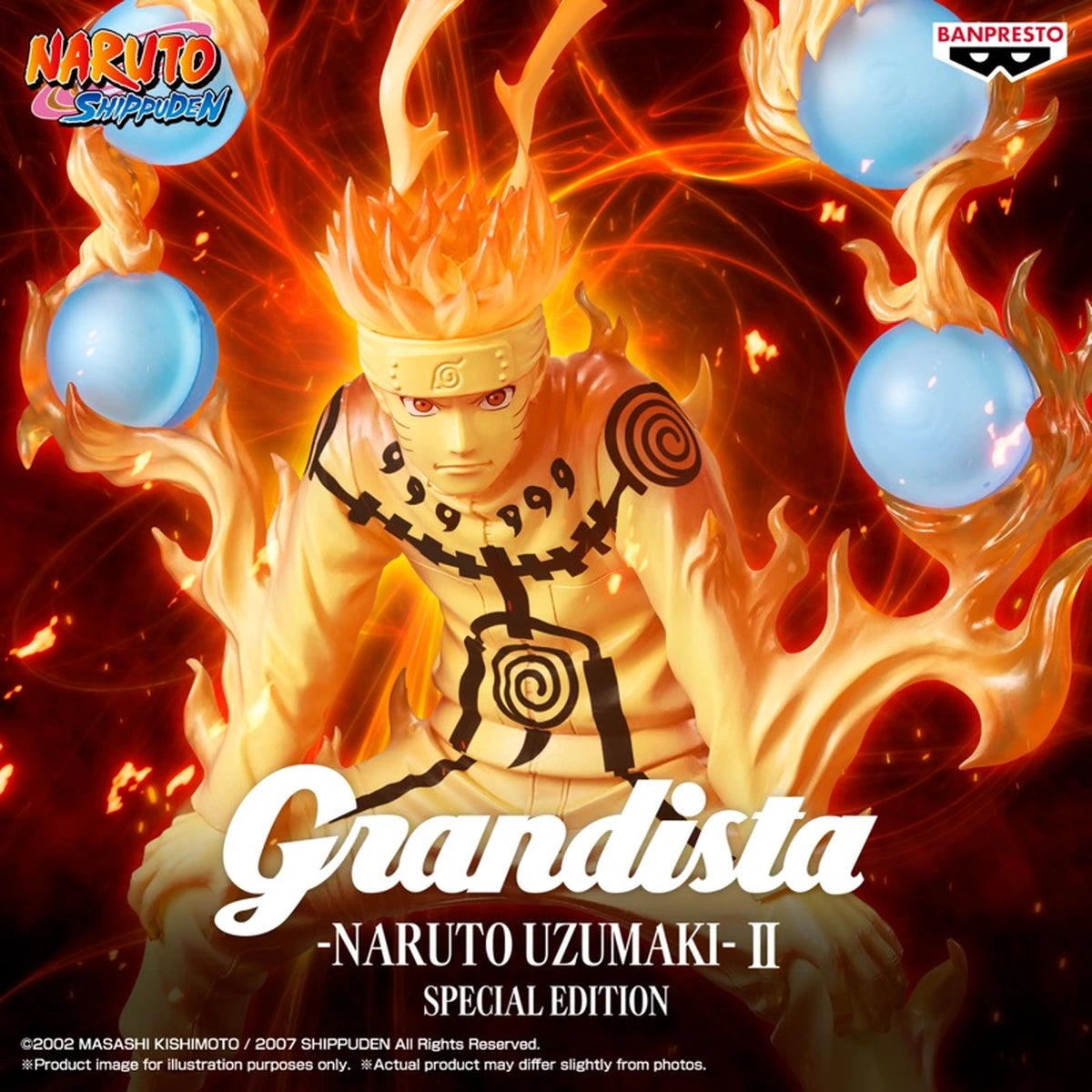 Naruto Shippuden Grandista Naruto Uzumaki II Special Edition 27cm W144 - Image 5