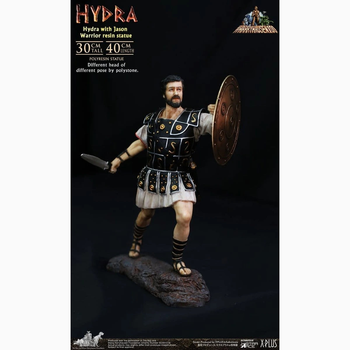 Ray Harryhausen Painted Statue Hydra with Jason Warrior Resin Statue 30 cm - Image 4