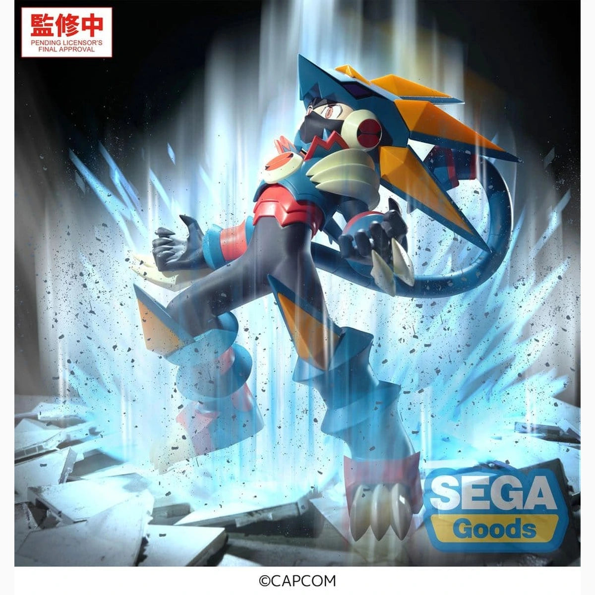Mega Man Battle Network figurine PVC Luminasta Mega Man Gregar Beast 17 cm - Image 4