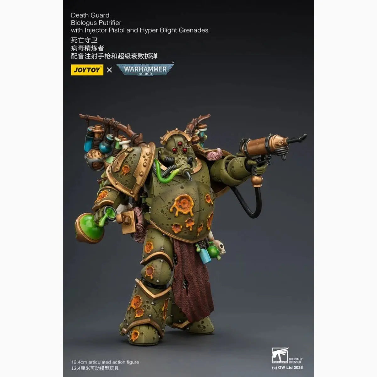 Warhammer 40,000 figurine Death Guard Biologus Putrifier 12 cm - Image 6