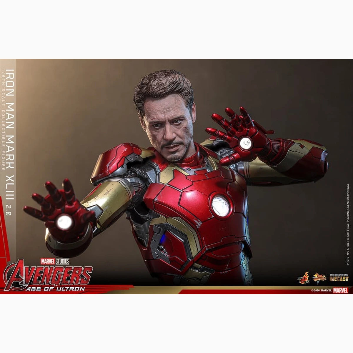 Avengers : L'Ère d'Ultron figurine Movie Masterpiece Diecast 1/6 Iron Man Mark XLIII (2.0) 32 cm - Image 7