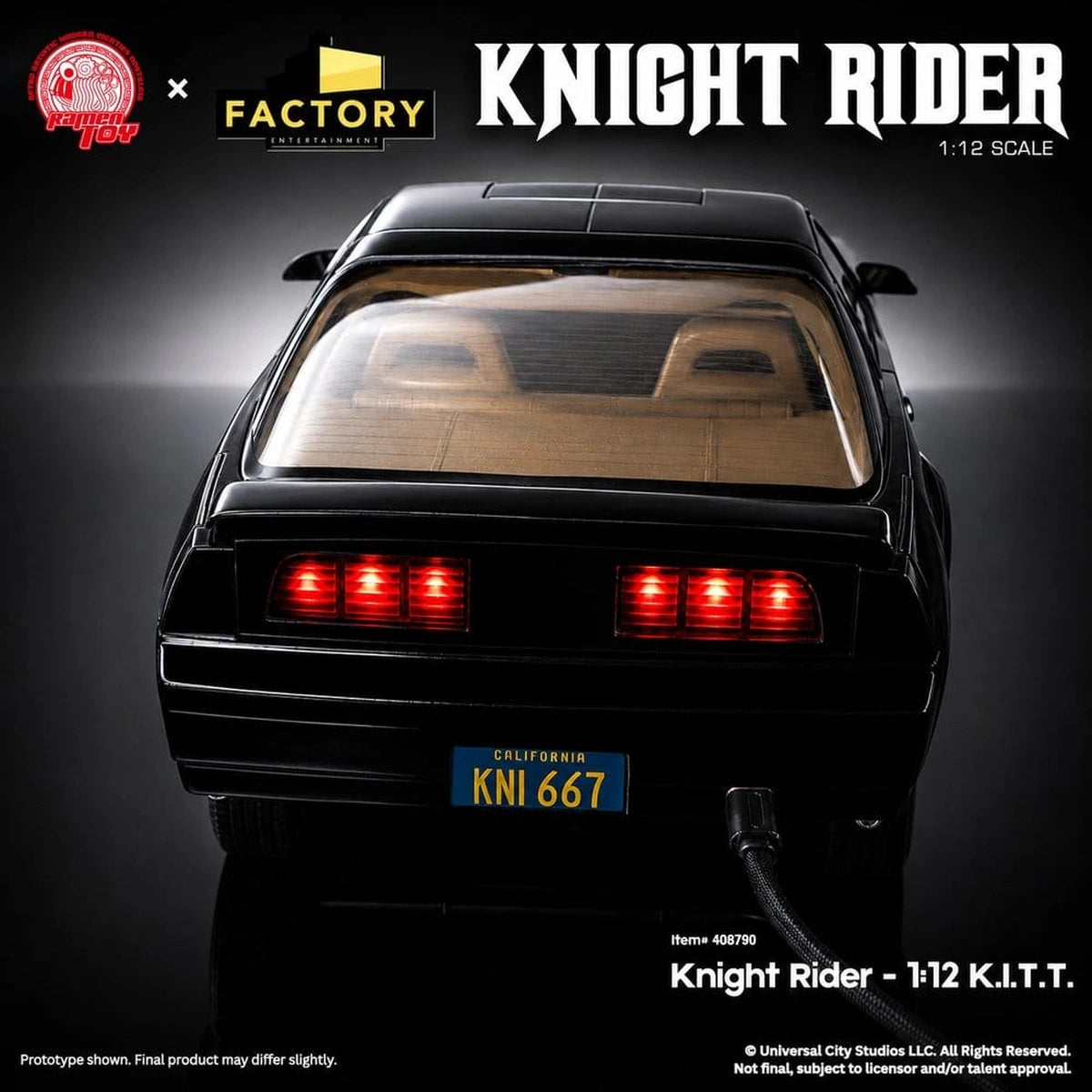 Knight Rider figurine 1/12 K.I.T.T. avec Michael Knight - Image 5