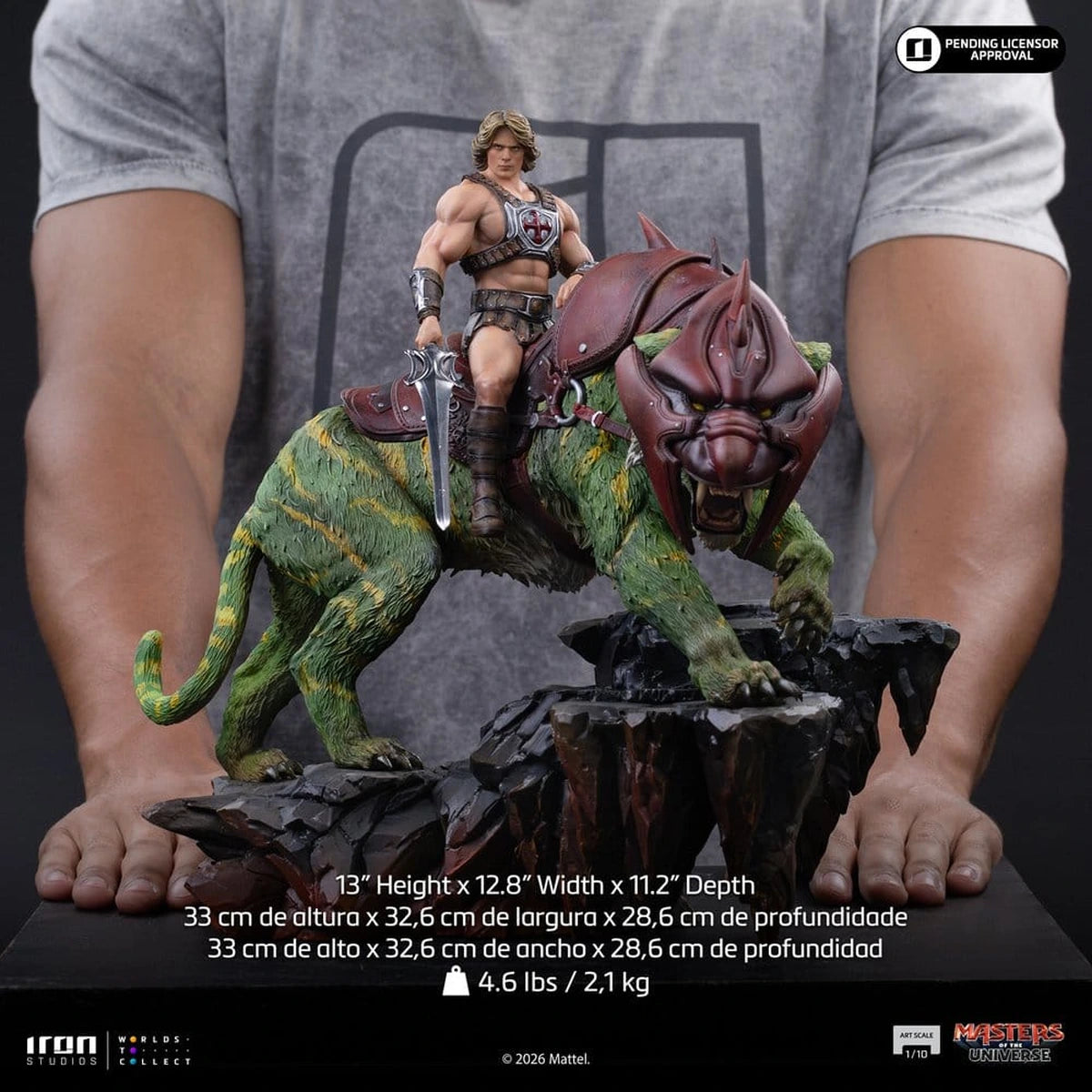 Masters of the Universe statuette 1/10 Art Scale He-Man and Battle Cat 33 cm - Image 7