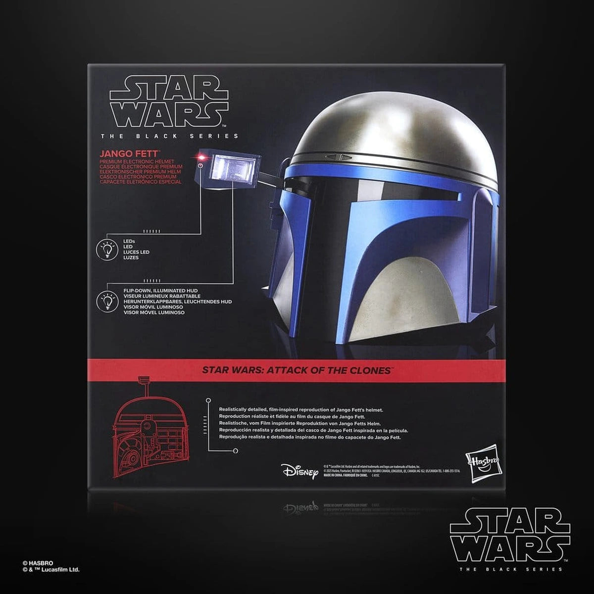 Star Wars Episode II Black Series casque électronique Jango Fett - Image 3