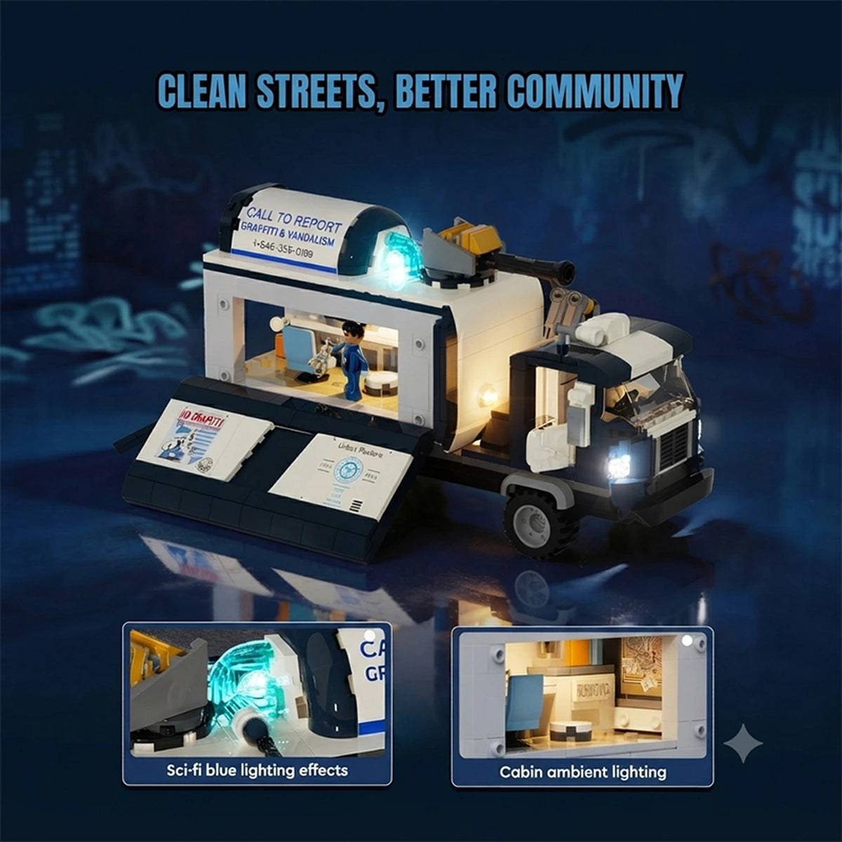 Lumibricks Street Fusion 19014 Cleaning Squad - Image 2