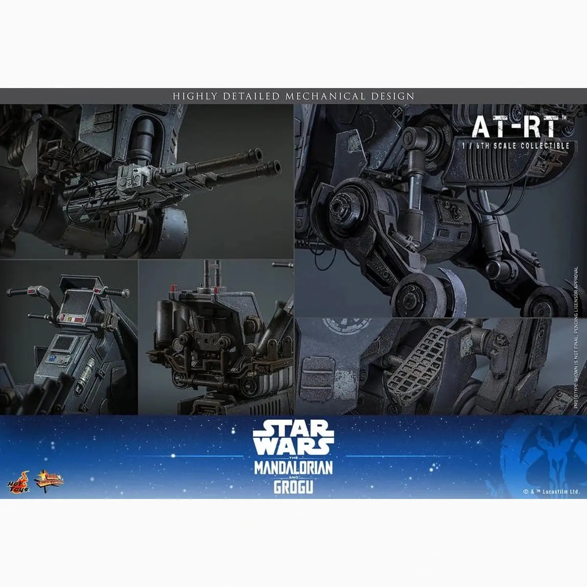 Star Wars: The Mandalorian & Grogu Movie Masterpiece véhicule 1/6 AT-RT 60 cm - Image 6