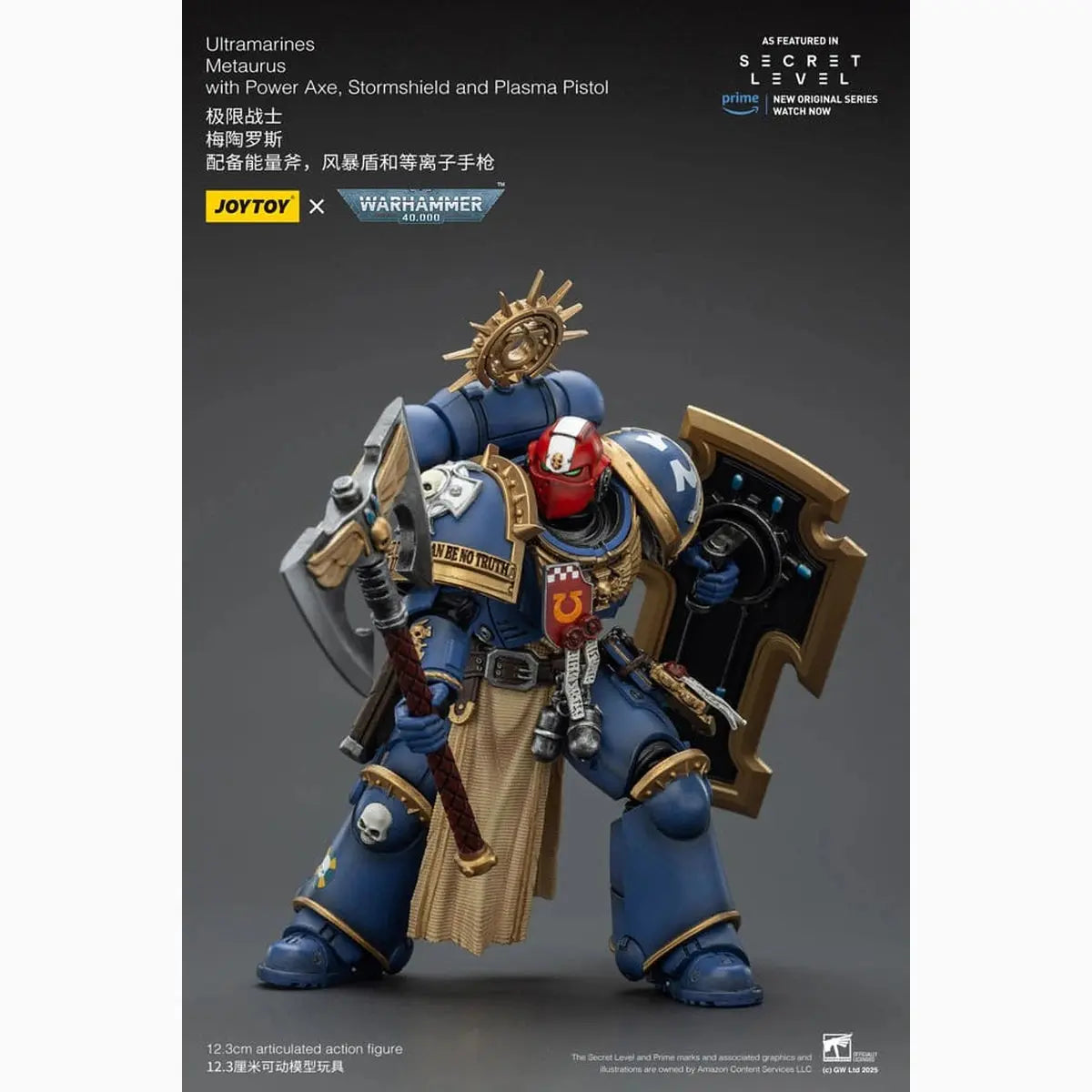 Warhammer 40,000 figurine Ultramarines Metaurus with Power Axe, Stormshield and Plasma Pistol 13 cm - Image 6