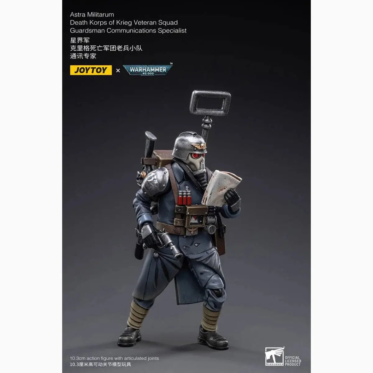 Warhammer 40k figurine 1/18 Death Korps of Krieg Veteran Squad Guardsman Communications Specialist 10 cm - Image 4