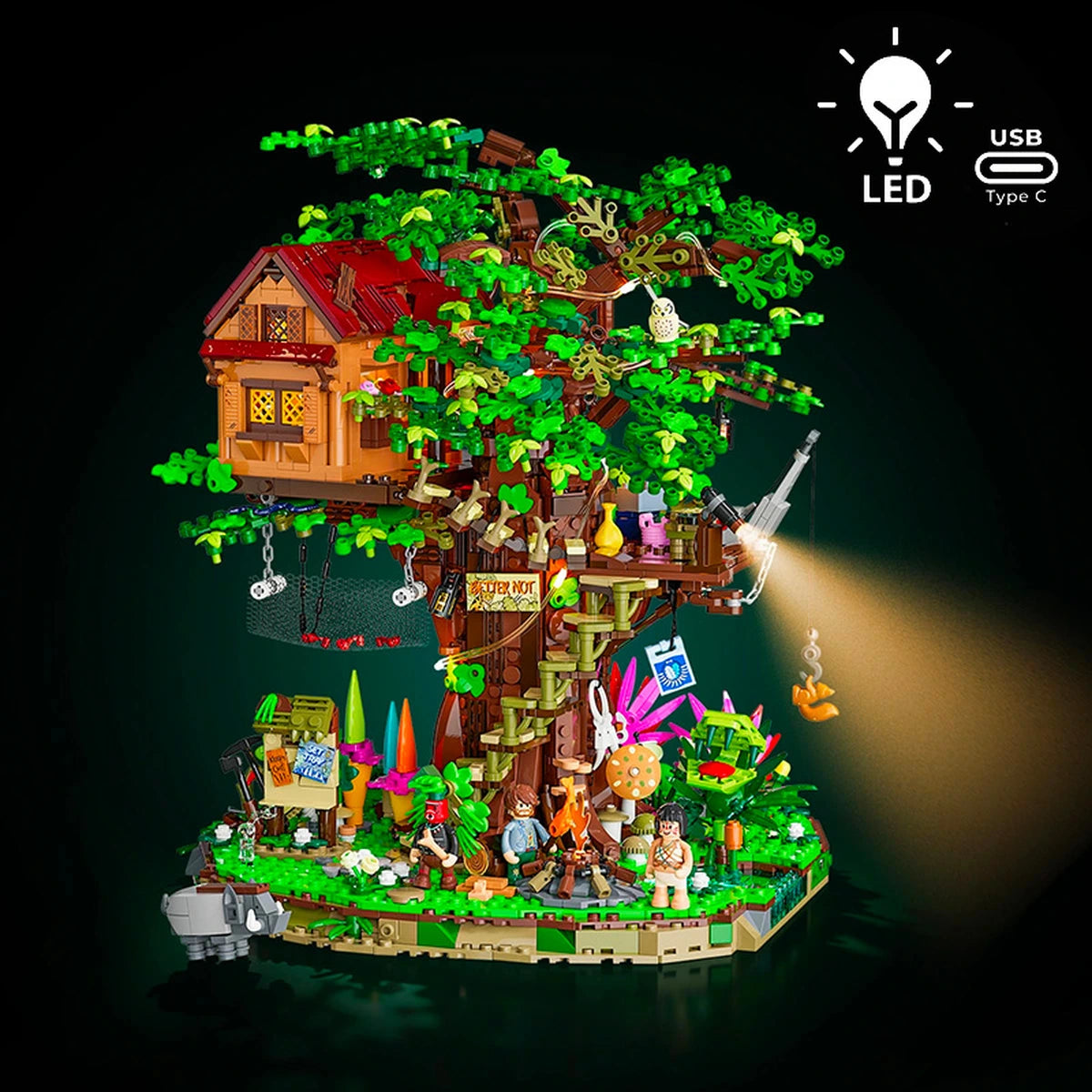 Lumibricks Retro House 10016 Explorer Treehouse - Image 1