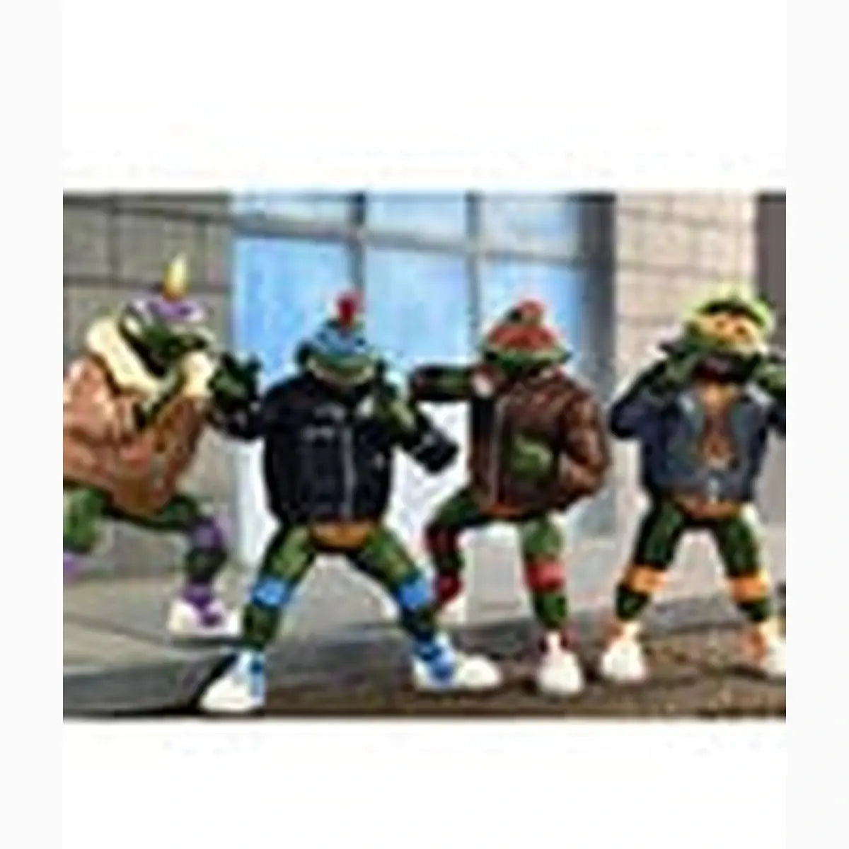 Tortues Ninja (Cartoon) figurines Pack de 4 Punk Turtles 18 cm - Image ajoutée 8