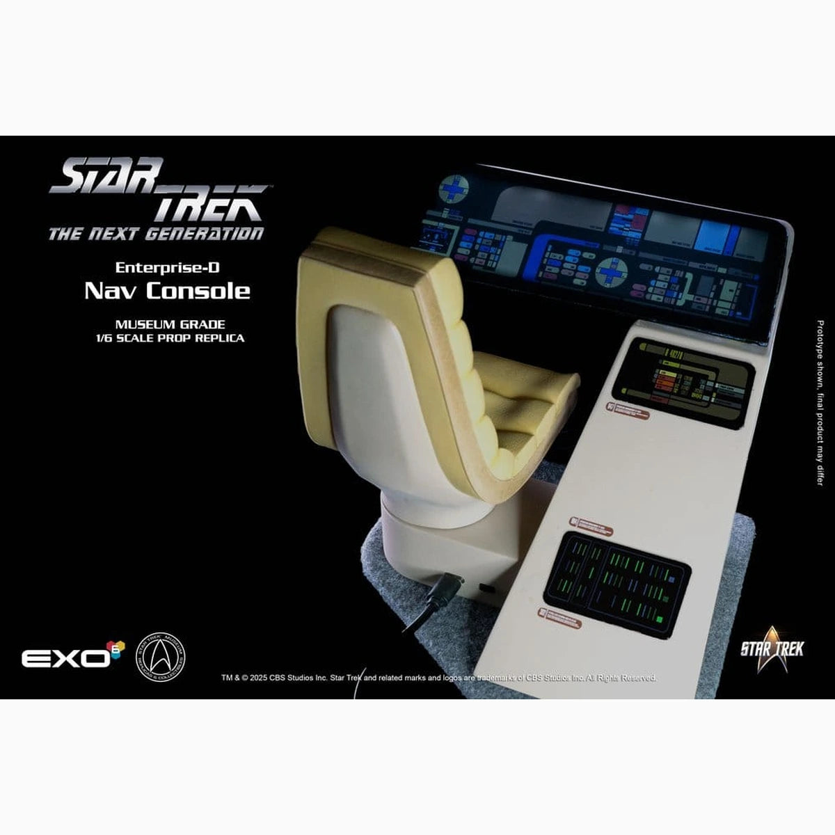 Star Trek : La Nouvelle Génération réplique 1/6 Enterprise-D Bridge CONN Console - Image 7