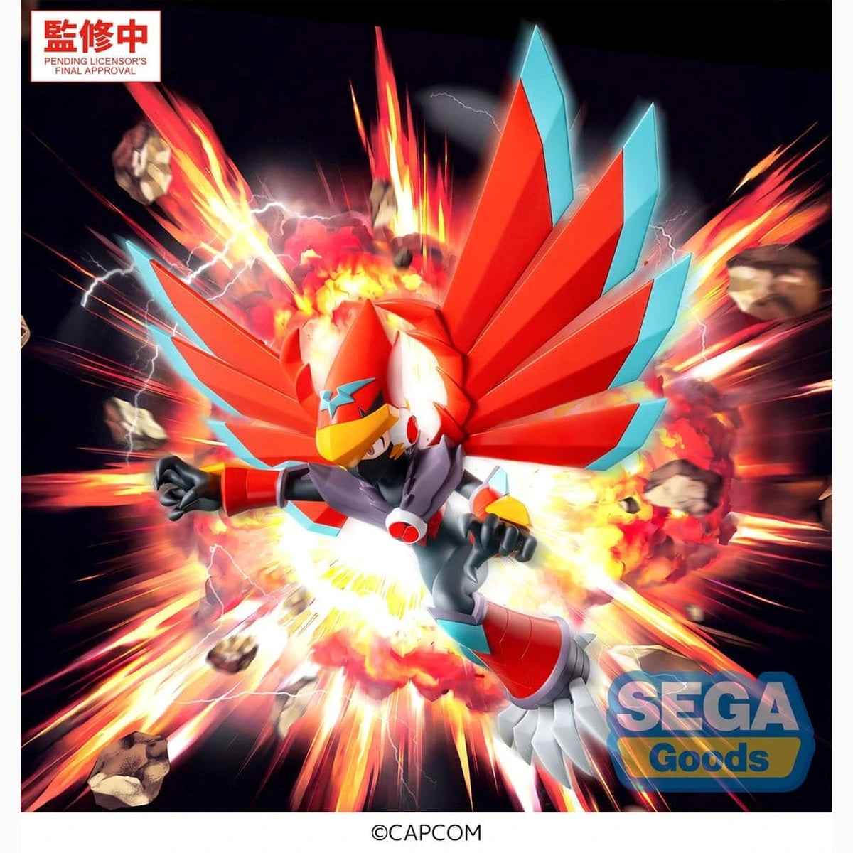 Mega Man Battle Network figurine PVC Luminasta Mega Man Falzar Beast 19 cm - Image 3