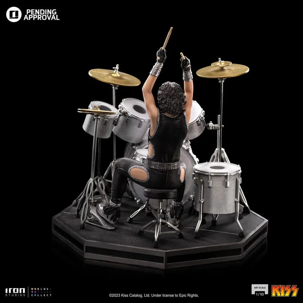 Kiss statuette Art Scale 1/10 Peter Criss Limited Edtition 22 cm - Image 7