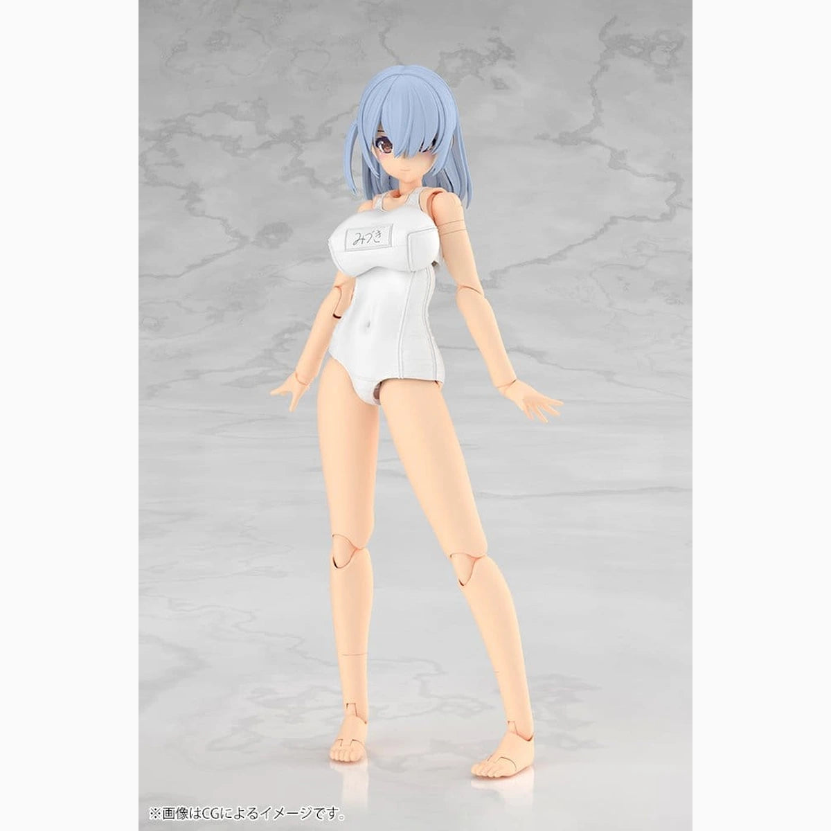 Frame Arms Girl Plastic Model Kit Mizuki School Swimsuits White Ver. 16 cm - Image 3