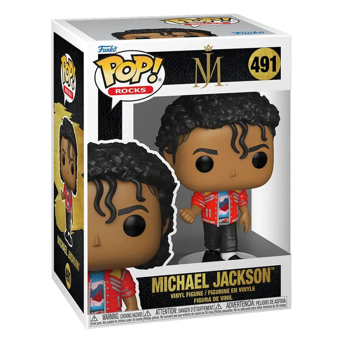 Michael Jackson POP! Rocks Vinyl Figurine Beat It 9 cm - Image 4