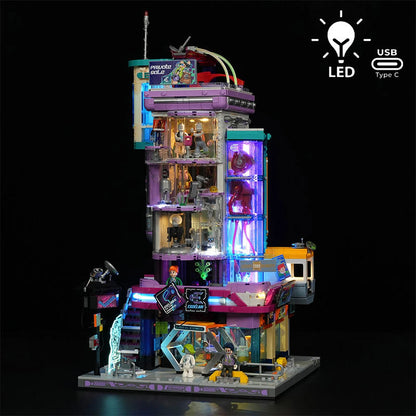 Lumibricks Cyberpunk Neoncity 17007 Cyber Couture Galleria - Image 1