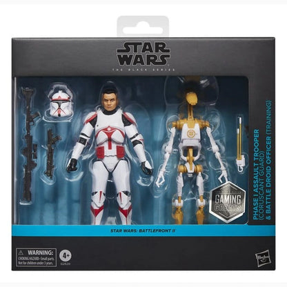 Star Wars: Battlefront II Black Series pack 2 figurines Phase I Assault Trooper & Battle Droid Officer 15 cm - Image 4