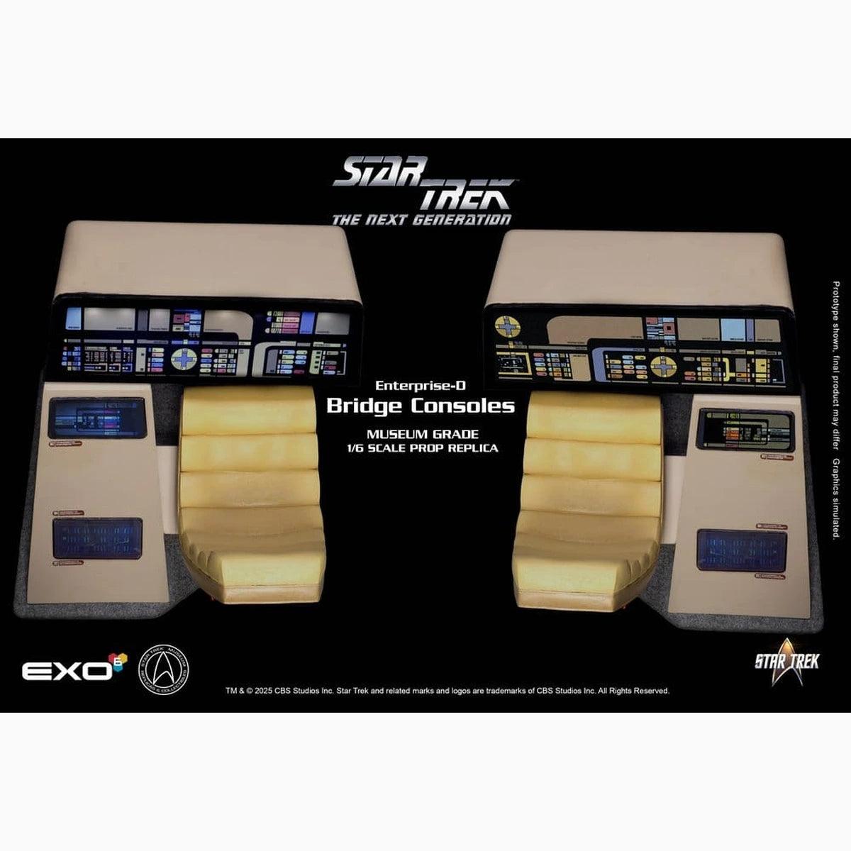 Star Trek : La Nouvelle Génération réplique 1/6 Enterprise-D Bridge Consoles Set - Image 3