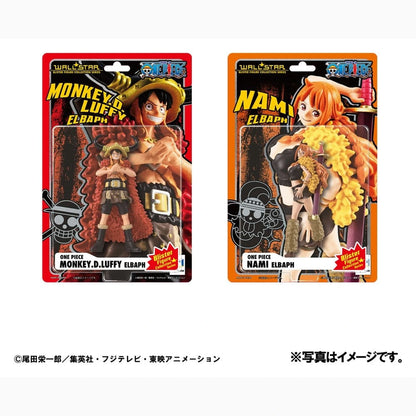One Piece pack 2 figurines PVC WALLSTAR Monkey D. Luffy & Nami Ver. Elbaph 11 cm (with gift) - Image 2