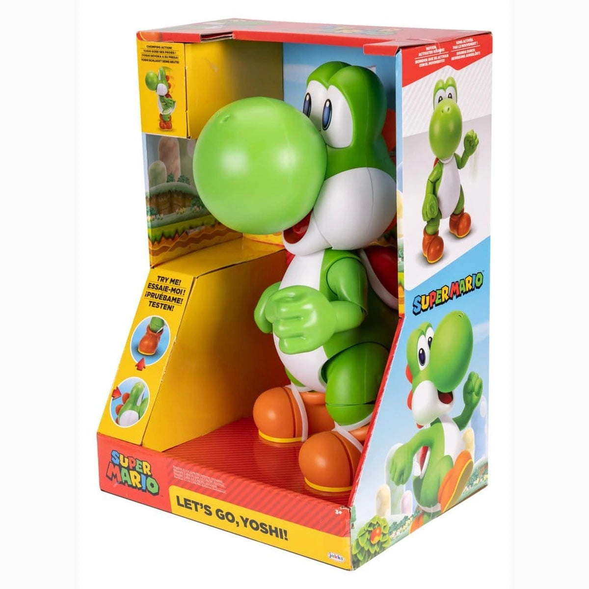 Super Mario figurine parlante Let's Go! Yoshi! 36 cm - Image 7