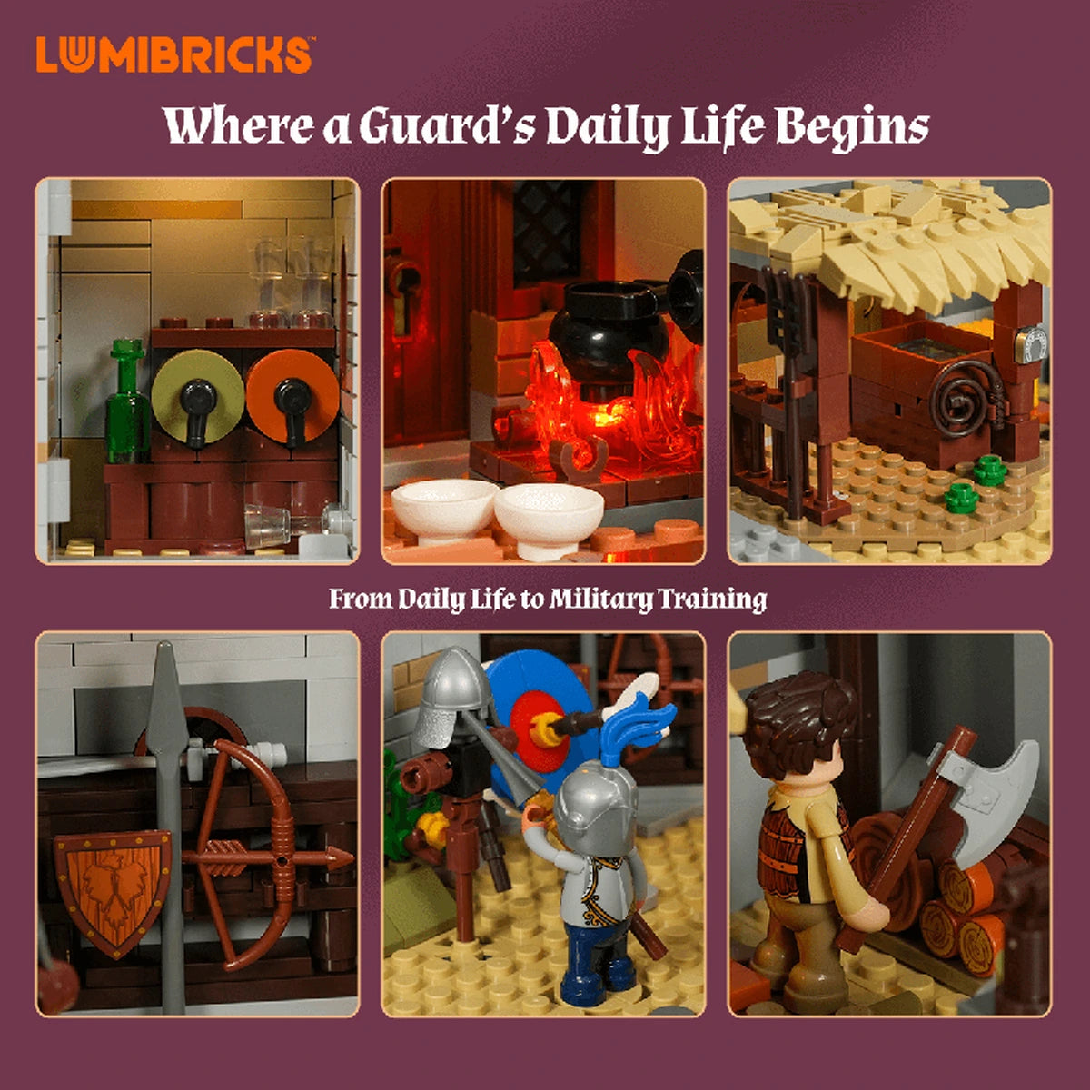 Lumibricks Middle Ages 12013 Medieval Guard Post - Image 3
