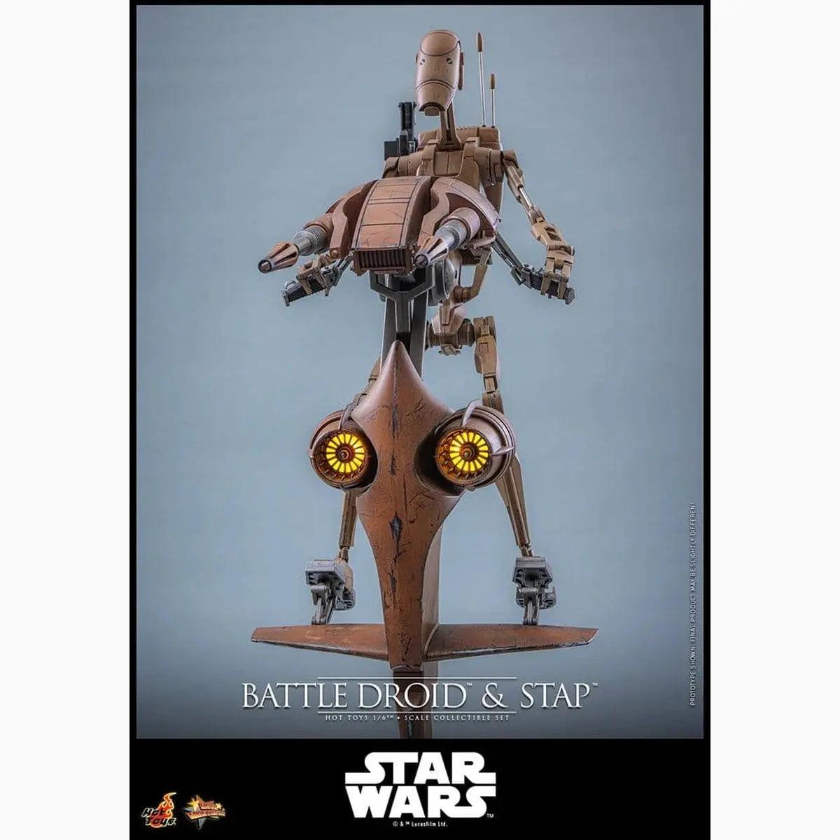 Star Wars: The Phantom Menace Movie Masterpiece set de figurines 1/6 Battle Droid & STAP 32 cm - Image 4