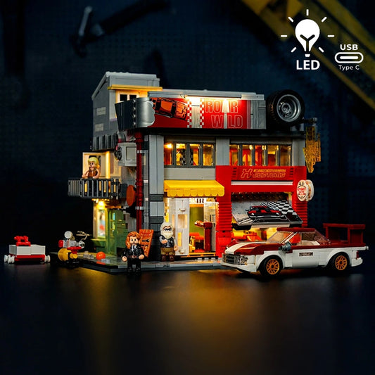 Lumibricks Street Fusion 19007 Street Mod Garage - Image 1