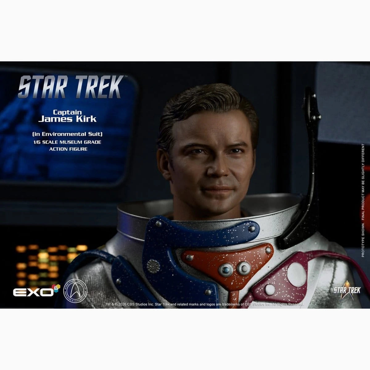 Star Trek: La série originale figurine 1/6 Captain James T. Kirk (in Environmental Suit) 29 cm - Image 4