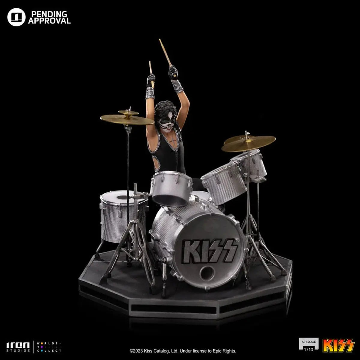 Kiss statuette Art Scale 1/10 Peter Criss Limited Edtition 22 cm - Image 5