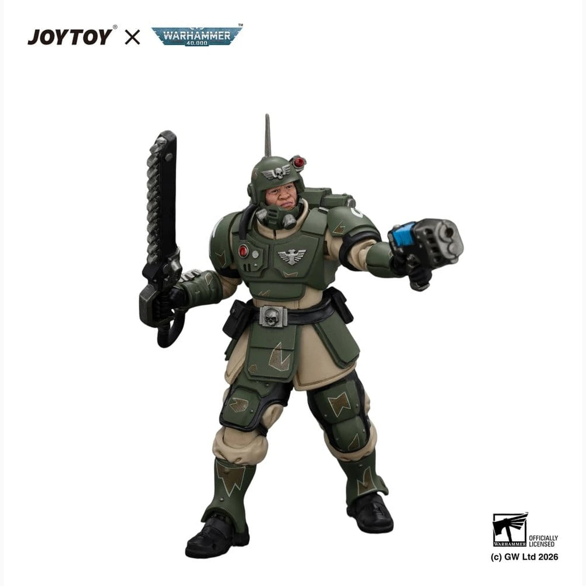 Warhammer figurine Astra Militarum Kasrkin 1 with Chainsword and Plasma Pistol - Image 5