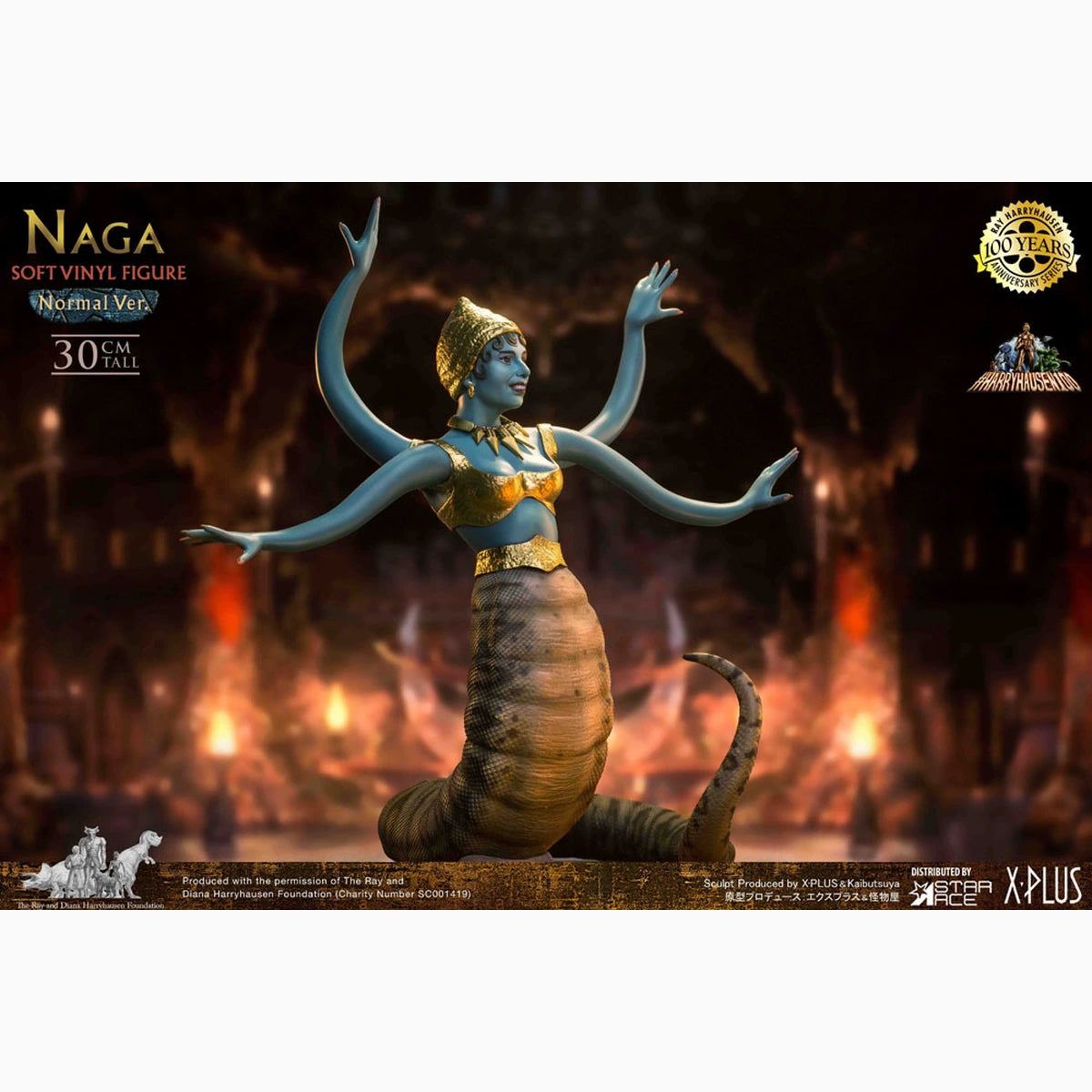 Le Septième Voyage de Sinbad statuette Soft Vinyl Ray Harryhausen's Naga (Snake Woman) Deluxe Version 31 cm - Image 6