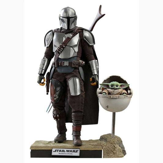 Star Wars The Mandalorian pack 2 figurines 1/6 The Mandalorian & The Child Deluxe 30 cm - Image 1