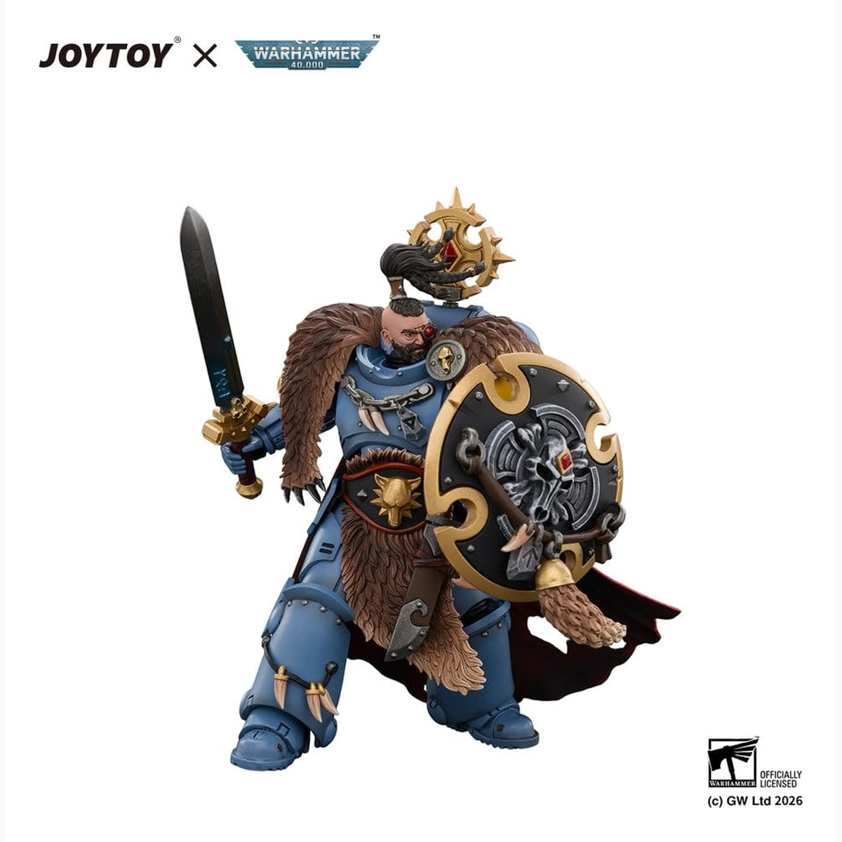 Space Marine figurine Space Wolves Wolf Guard Battle Leader 12 cm - Image 3