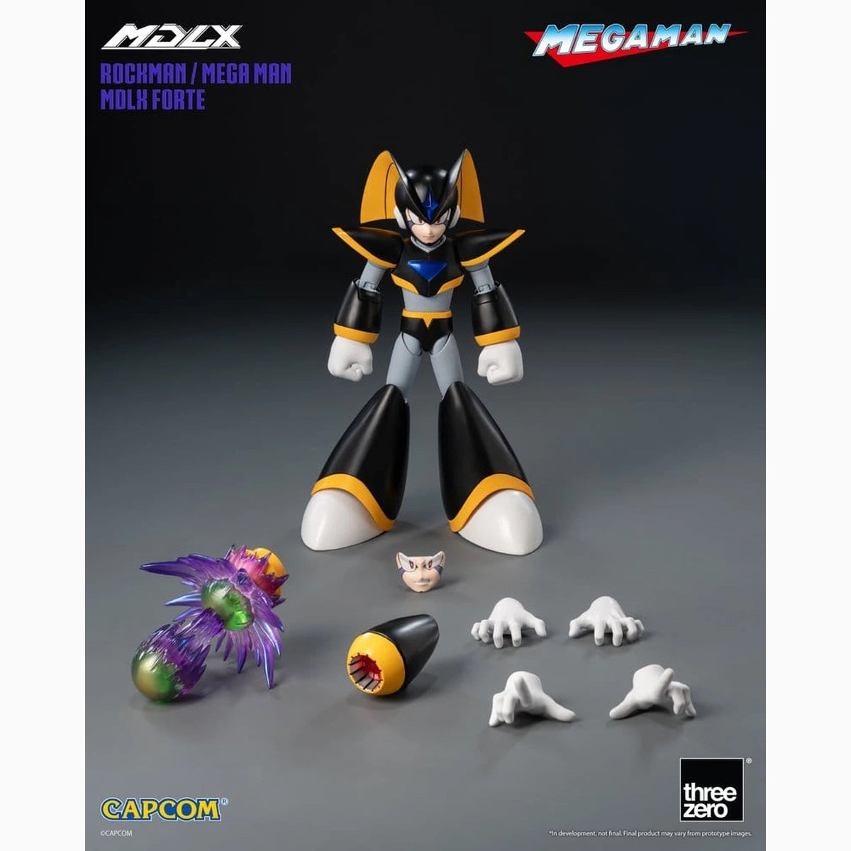 Mega Man figurine MDLX Rockman / Mega Man Forte 10 cm - Image 2