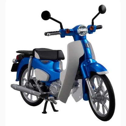 Honda Plastic Model Kit Kaitanics Super Cub 110 Glint Wave Blue Metalic - Image 1