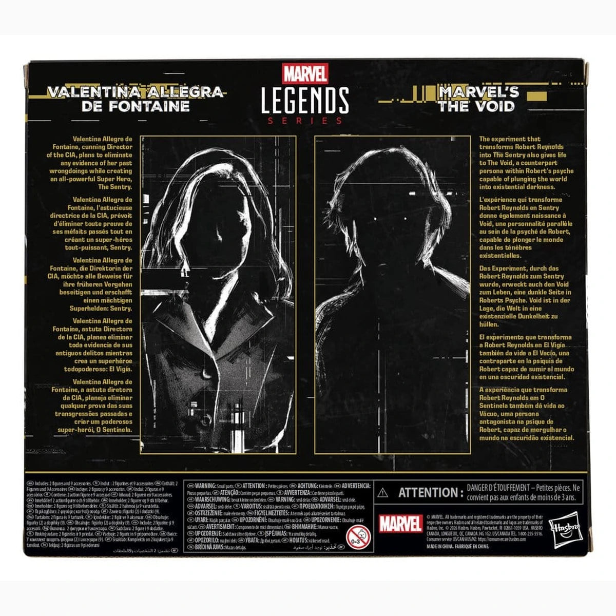 Thunderbolts Marvel Legends pack 2 figurines Valentina Allegra de Fontaine & The Void 15 cm - Image 3