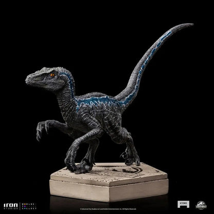 Jurassic World Icons statuette Velociraptor Blue 9 cm - Image 4