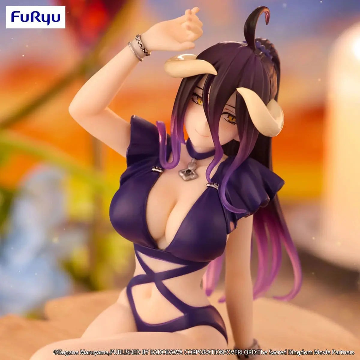 Overlord statuette PVC Noodle Stopper Albedo Swimsuit Dark Purple Color Ver. 16 cm - Image 6