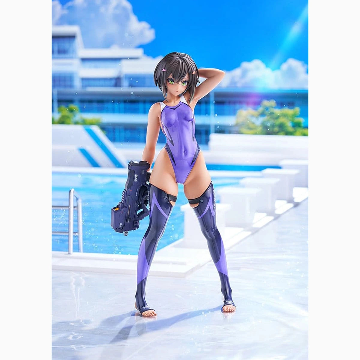 Arms Note figurine PVC 1/7 Buchou-chan of the Swimming Club Purple Swimsuit Ver. 22 cm - Image 3