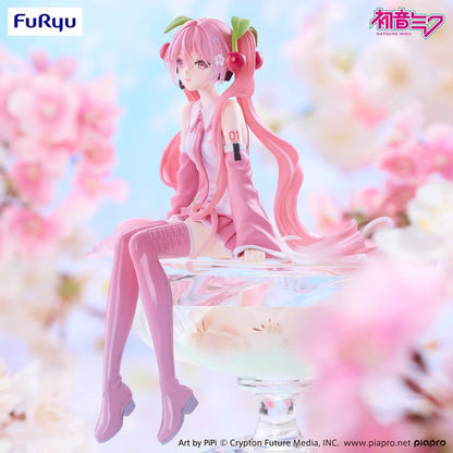 Hatsune Miku figurine PVC Noodle Stopper Sakura Miku 2026 Smile Ver. 14 cm - Image 3