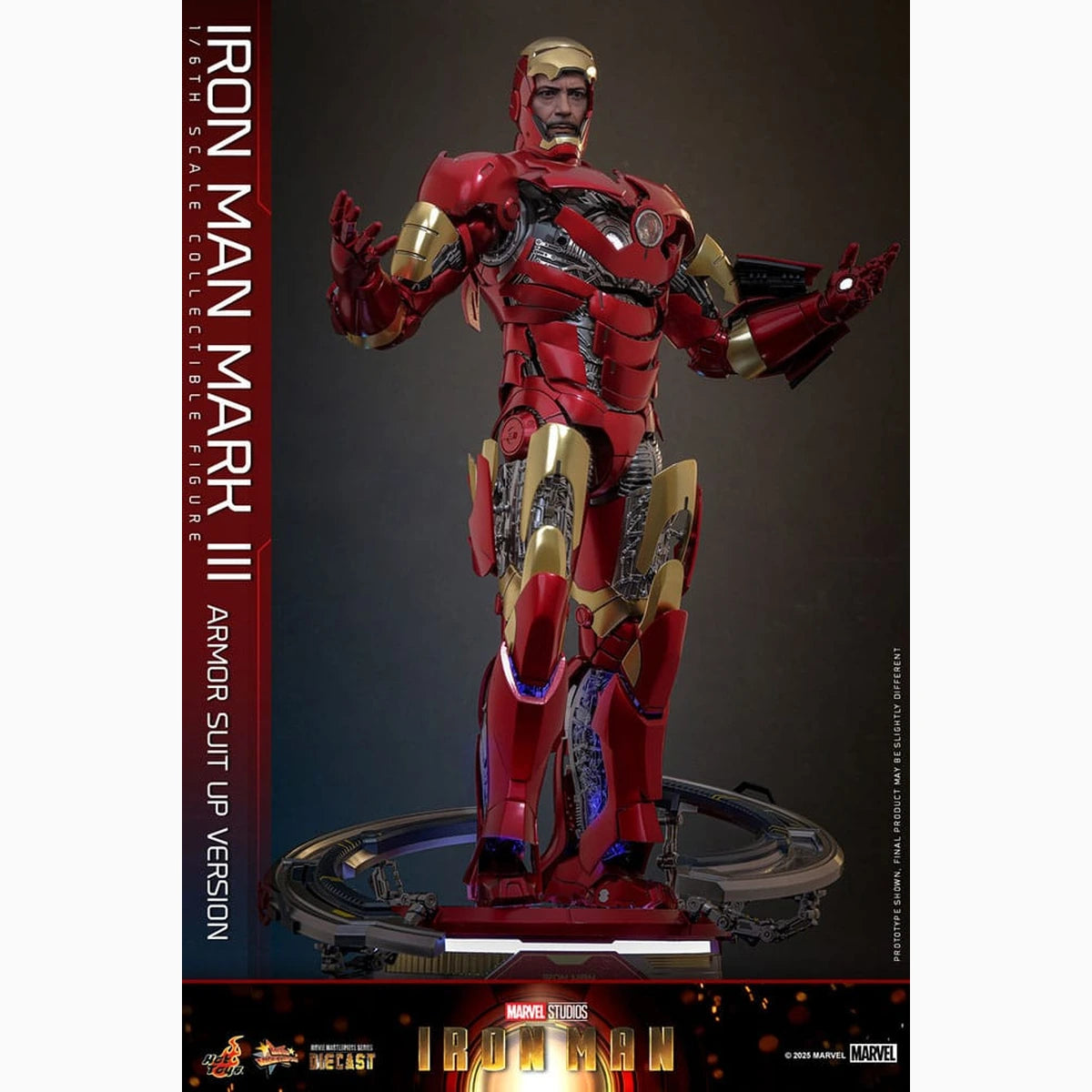 Iron Man figurine Movie Masterpiece Diecast 1/6 Iron Man Mark III (Armor Suit Up Version) 32 cm - Image 5