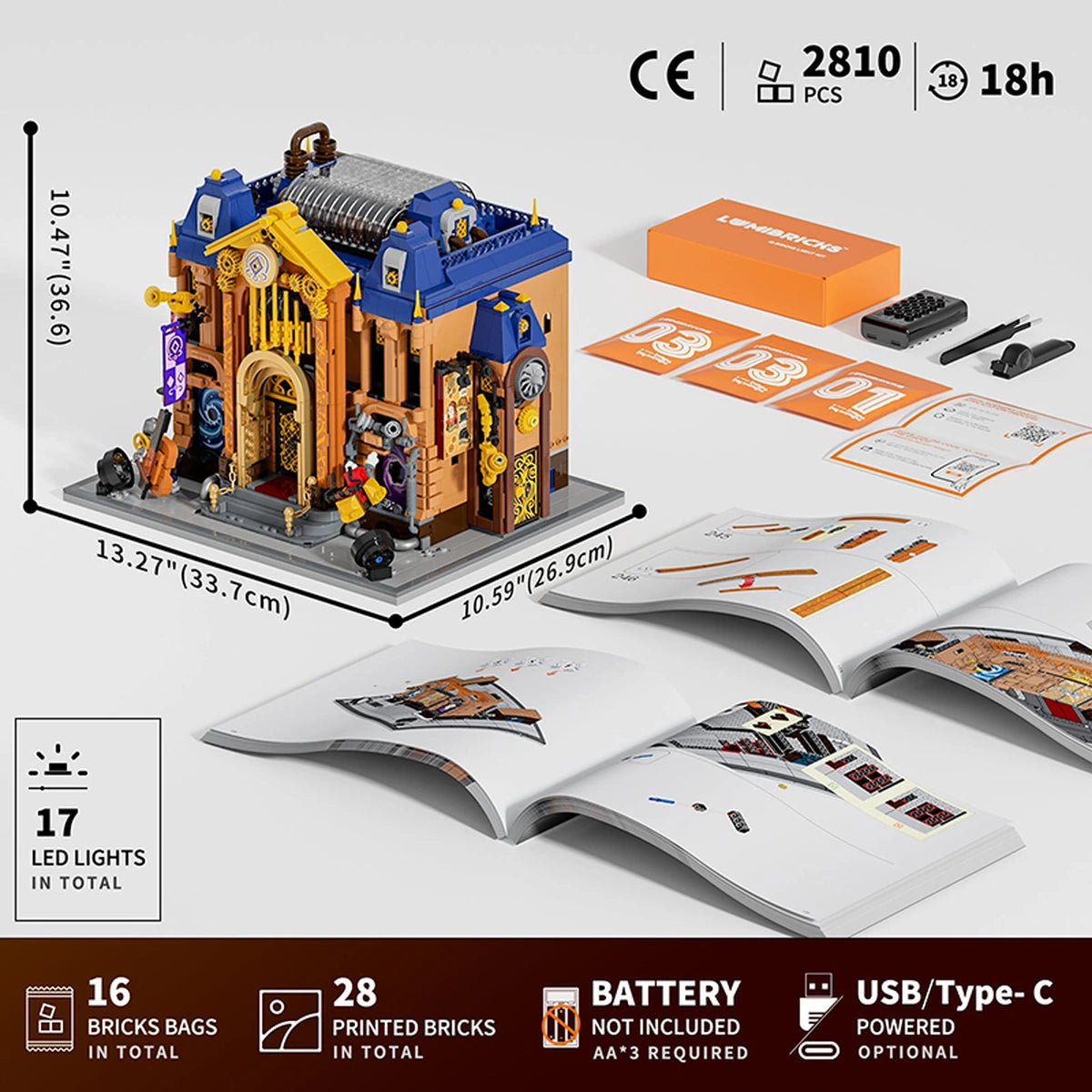 Lumibricks Steampunk World 11017 Steampunk Time Opera House - Image 4