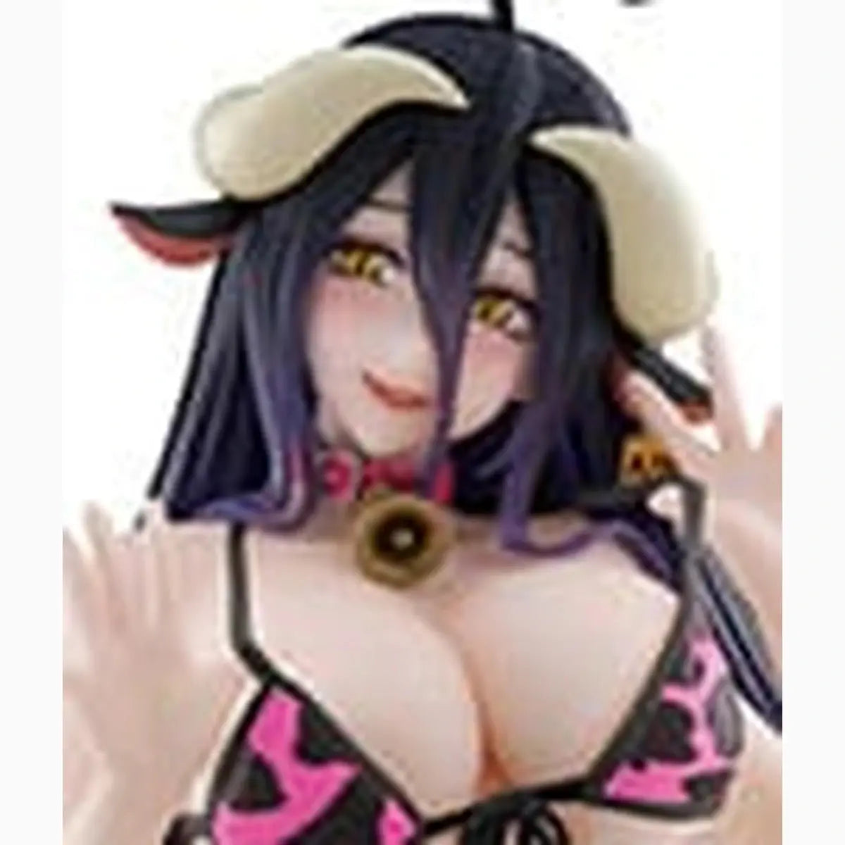 Overlord statuette PVC Desktop Cute Figure Albedo Cow-Print Swimsuit Ver. Renewal 13 cm - Image 2